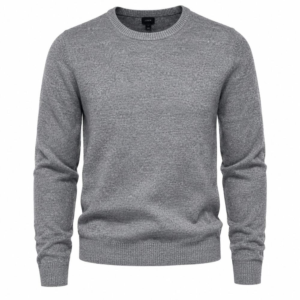 J. Crew Mens Crewneck Pullover Sweater Cotton Wool Blend Size Large Classic